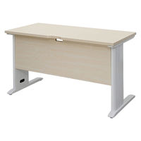 【車上渡し】アール・エフ・ヤマカワ スチール脚デスク 幅1200×奥行700×高さ700ｍｍ ナチュラル×ホワイト 1台（直送品）