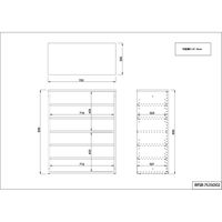 【車上渡し】アール・エフ・ヤマカワ モジュラーシューズラックワイド 幅750×奥行350×高さ930ｍｍ ナチュラル 1台（直送品）