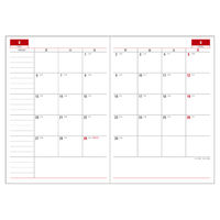 ダイゴー 【2026年4月版】デスクサイズ B5 バーチカル 月曜始まり ブラック E1115 1冊（直送品）