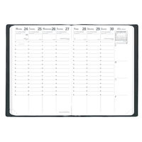 【2026年度 4月始まりダイアリー】　 クオバディス ビジネス4　ソーホー 両面1週間バーチカル ブラック1冊（直送品）