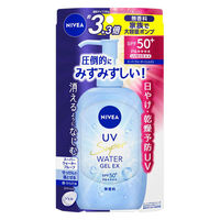 ニベアUV ウォータージェルEX　本体ポンプ SPF50＋ PA＋＋＋＋ ＵＶ耐水性 無香料 大容量 270g 5個 花王