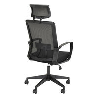 TOKIO オフィスチェア メッシュ 肘付・ヘッドレスト付 ブラック　KB-8953AS 1脚