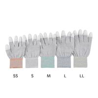 アズワン 制電手袋(指先コート)L 1袋(10双入) APNC-2 L 1袋(10双) 1-4805-22（直送品）