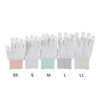 アズワン 制電ライン手袋(指先コート)M 1袋(10双入) APNC-L2 M 1袋(10双) 1-4795-23（直送品）