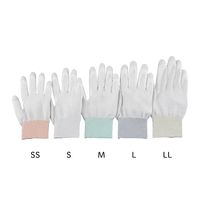 アズワン 制電ライン手袋(手の平コート)SS 1袋(10双入) APNC-L3 SS 1袋(10双) 1-4796-25（直送品）