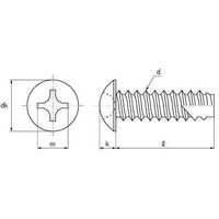 SUNCO 0クロムSB (+)B1トラス 3.5 X 30 (60本入) 21-00-0003-0035-0300-S7-60P（直送品）