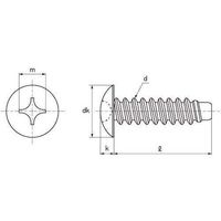 SUNCO 三価ブラック (+)B0トラス 6 X 12 (40本入) 21-00-0103-0060-0120-04-40P（直送品）