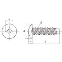 SUNCO 三価ホワイト (+)B0ブレジャー 4 X 18 (130本入) 21-00-010E-0040-0180-03-130P（直送品）