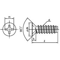 SUNCO GB ステンB0サラD6小頭 4 X 12 (100本入) 21-02-0106-0040-0120-07-100P（直送品）