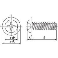 SUNCO ステン(+)B0ナベ WH=8 3 X 12 (60本入) 21-02-010W-0030-0120-00-60P（直送品）
