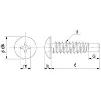 SUNCO BK ステン(+)BRPトラス (D=8 4X45(G=5 (40本入) 21-02-0508-0040-0450-08-40P（直送品）