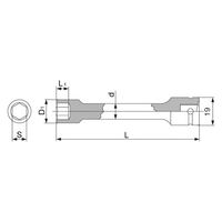 TONE エクステンションソケット 3AEX-12L250 1個（直送品）