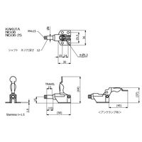 大阪角田興業(株) 横押し型トグルクランプ NO.06 1個（直送品）