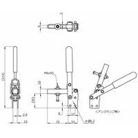 大阪角田興業(株) 下方押え型トグルクランプ NO.41BSショウ 1個（直送品）