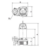 寺田ポンプ製作所 水中ポンプ PG-400T 60HZ 1個（直送品）