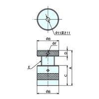 (株)ナベヤ スクリュージャッキ SJK250 1個（直送品）