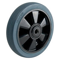 ナンシン 微音キャスター SKC-125NRBグレ- 1個（直送品）