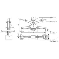 イーグルクランプ コンクリート吊クランプ UGH-200(500・600) 1個（直送品）