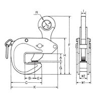 イーグルクランプ 形鋼クランプ VAR-1(3-30) 1個（直送品）