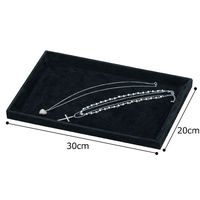 ストア・エキスプレス 接客アクセサリートレイ 大 ブラック 2561-2293 1個 61-545-27-5（直送品）