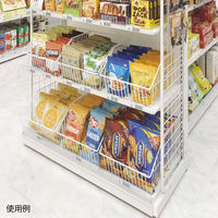 ストア・エキスプレス ネットカゴ ホワイト 幅29.5cm 5094-1192 1個 61-121-12-3（直送品）