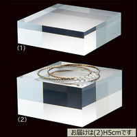 ストア・エキスプレス アクリル角柱 10cm角 高さ5cm 5731-1024 1個 61-798-57-2（直送品）