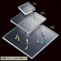 ストア・エキスプレス アクリル厚板ステージ 正方形 10cm角 5731-1026 1枚 61-798-58-1（直送品）