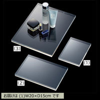 ストア・エキスプレス アクリル厚板ステージ 長方形 幅20×奥行15cm 5731-1032 1枚 61-798-59-1（直送品）
