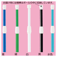 ストア・エキスプレス 【20本】のぼり用ポール(3m伸縮式) 水色 6442-880 1セット(20本) 61-547-38-10（直送品）