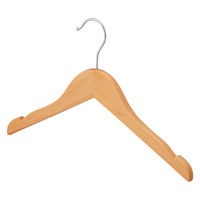 ストア・エキスプレス 【100本】子供用木製ハンガークリア トップス幅32cm 6533-10563 1セット(100本)（直送品）
