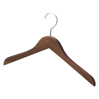 ストア・エキスプレス 【10本】木製ハンガー ヴィンテージブラウン(メープル) 平型幅42cm 6533-11122 1セット(10本)（直送品）