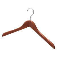 ストア・エキスプレス 【10本】木製ハンガー ブラウン(メープル) 屈折型 幅42cm 6533-13110 1セット(10本)（直送品）
