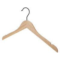 ストア・エキスプレス 【100本】薄型ラバーウッドハンガー トップス幅38cm 6533-21600 1セット(100本)（直送品）