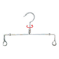 ストア・エキスプレス 【10本】スチール製ボトムハンガー 幅25cm 6533-880 1セット(10本) 61-194-4-1（直送品）