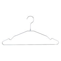 ストア・エキスプレス 【10本】スチール製ハンガー 幅42cm クローム 6533-893 1セット(10本) 61-194-1-2（直送品）