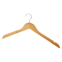ストア・エキスプレス 【100本】木製ハンガー ナチュラル トップス用 幅44cm 6534-202 1セット(100本)（直送品）