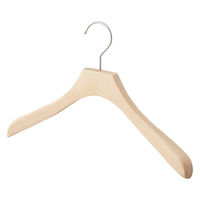ストア・エキスプレス 【30本】木製ハンガー(ブナ材) 湾曲型 木地 幅42cm 6535-36280 1セット(30本)（直送品）