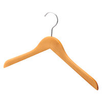 ストア・エキスプレス 【10本】木製ハンガー ナチュラル(メープル) 平型 幅42cm 6700-1362 1セット(10本)（直送品）