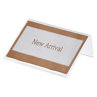 ストア・エキスプレス 【100個】透明アクリルL型ショーカード立て B9ヨコ 6752-1790 1セット(100個)（直送品）