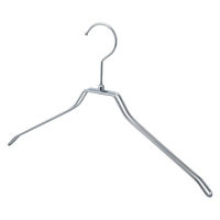 ストア・エキスプレス 【50本】平型スチール製ハンガー クローム 平型 幅38cm 7270-18000 1セット(50本)（直送品）
