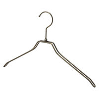 ストア・エキスプレス 【50本】平型スチール製ハンガー アンティークゴールド 平型 幅38cm 7270-18012 1セット(50本)（直送品）