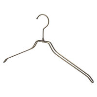 ストア・エキスプレス 【50本】平型スチール製ハンガー アンティークゴールド 平型 幅42cm 7270-18013 1セット(50本)（直送品）