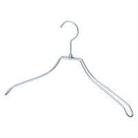ストア・エキスプレス 【50本】湾曲スチール製ハンガー クローム 幅38cm 7270-6010 1セット(50本) 61-810-61-7（直送品）