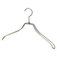 ストア・エキスプレス 【50本】湾曲スチール製ハンガー アンティークゴールド 幅42cm 7270-6015 1セット(50本)（直送品）