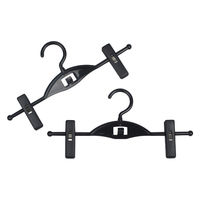 サワフジ クリップハンガー1段2PBK NK-01-2P(BK) 1個（直送品）