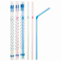 トルネ 曲がる透明袋入ストロー80P P-2048 1袋(80本)（直送品）