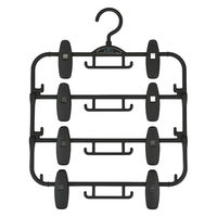 サワフジ スカートハンガーDX 4段 STDXー04 STDX-04(BK) 1個（直送品）