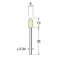 日本精密機械工作 軸付フェルトバフ ハード 5本 F1606 1箱（直送品）