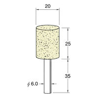 日本精密機械工作 軸付フェルトバフ ソフト 5本 F4120 1箱（直送品）