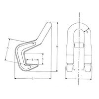 イーグルクランプ ハッカー EH-3 1個（直送品）